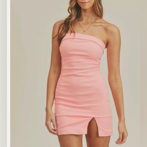 Pitaya Pink Strapless Dress